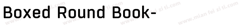 Boxed Round Book字体转换